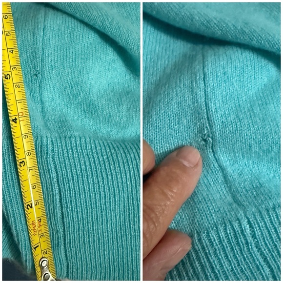 BRODIE CARDIGAN SWEATER ELECTRIC CHEVRON CASHMERE LUXURY MODERN CONTEMPORARY S - Picture 12 of 12